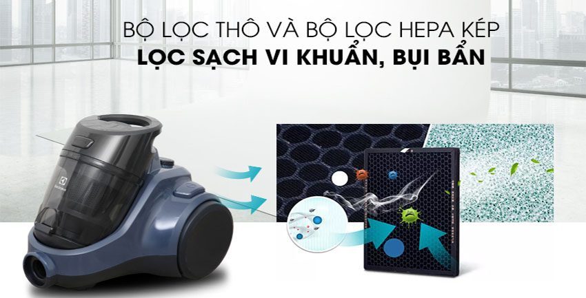 Máy hút bụi Electrolux EC41-2DB - Hàng chính hãng
