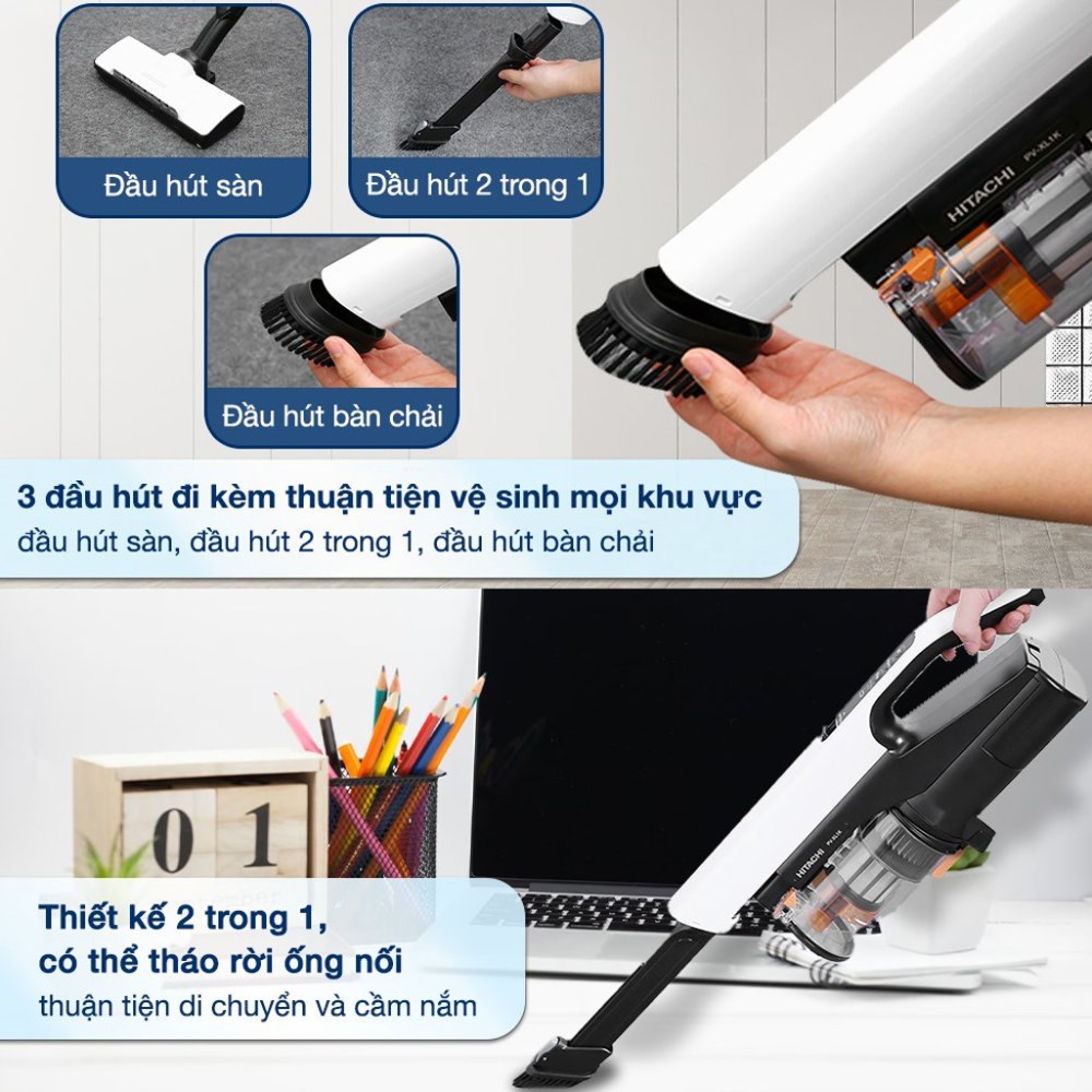 Máy hút bụi không dây Hitachi PV-XL1K - Hàng chính hãng
