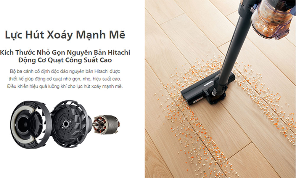 Máy hút bụi cầm tay Hitachi PV-XFL300 - Hàng chính hãng