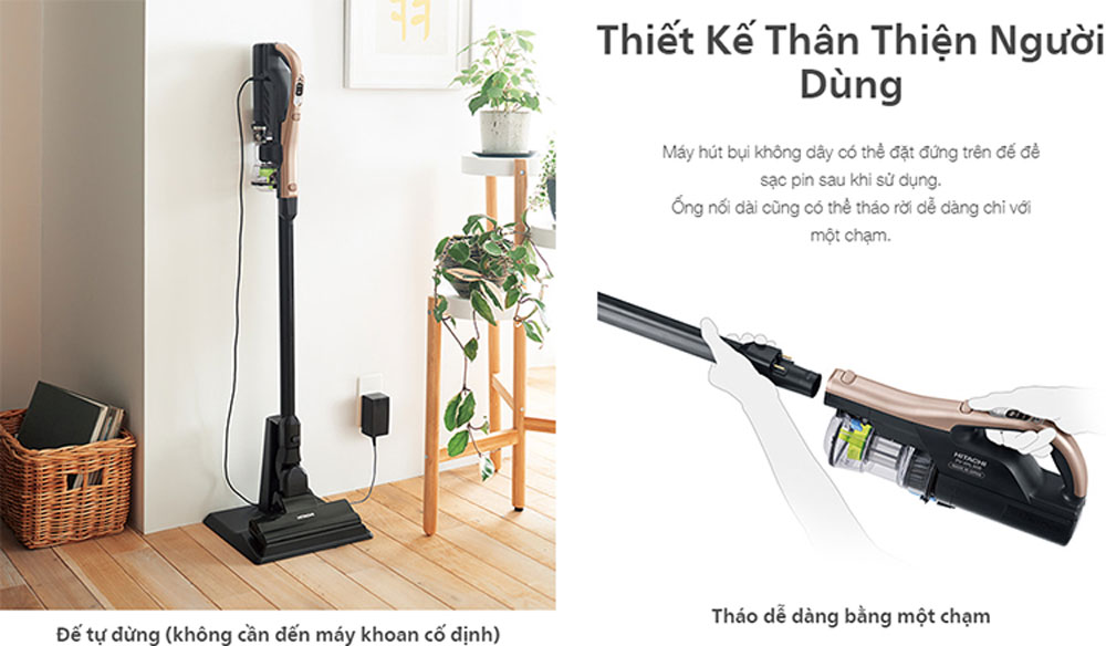 Máy hút bụi cầm tay Hitachi PV-XFL300 - Hàng chính hãng