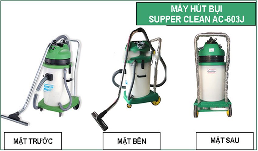 Máy hút bụi công nghiệp Supper Clean AC-603J - Hàng chính hãng