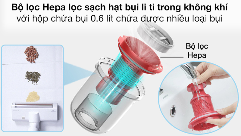 Máy hút bụi cầm tay không dây Deerma VC20 PLUS - Hàng chính hãng