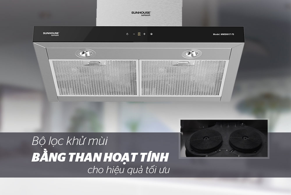 Máy hút mùi chữ T Sunhouse Mama MMB6817 - Hàng chính hãng