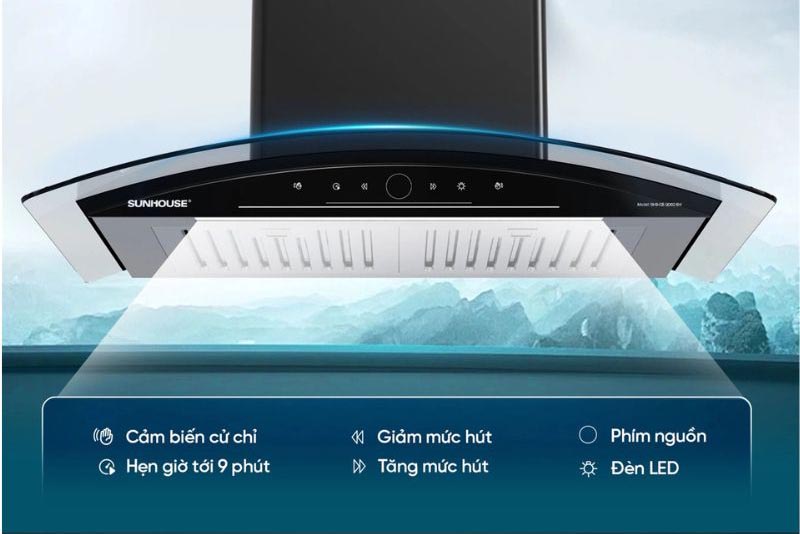 Máy hút khói khử mùi Sunhouse SHB-CBQD02-BH - Hàng chính hãng
