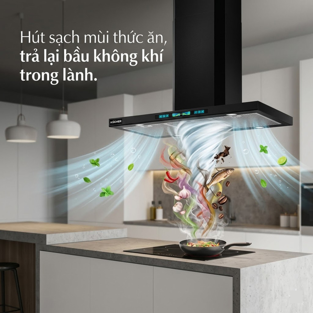Máy hút mùi Kocher LUVIA ELITE 90 - Hàng chính hãng