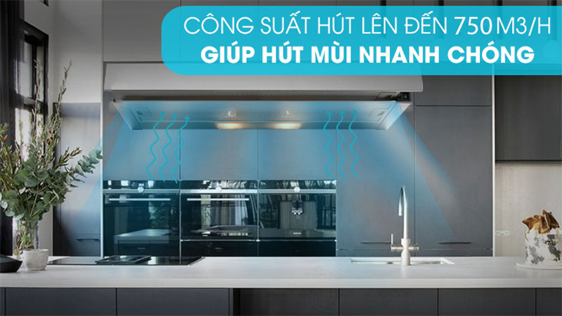 Máy hút mùi âm tủ Canzy CZ-C517I - Hàng chính hãng