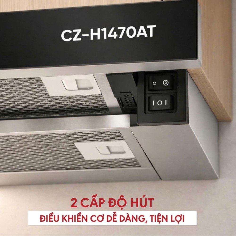 Máy hút mùi âm tủ Canzy CZ-H1470AT - Hàng chính hãng