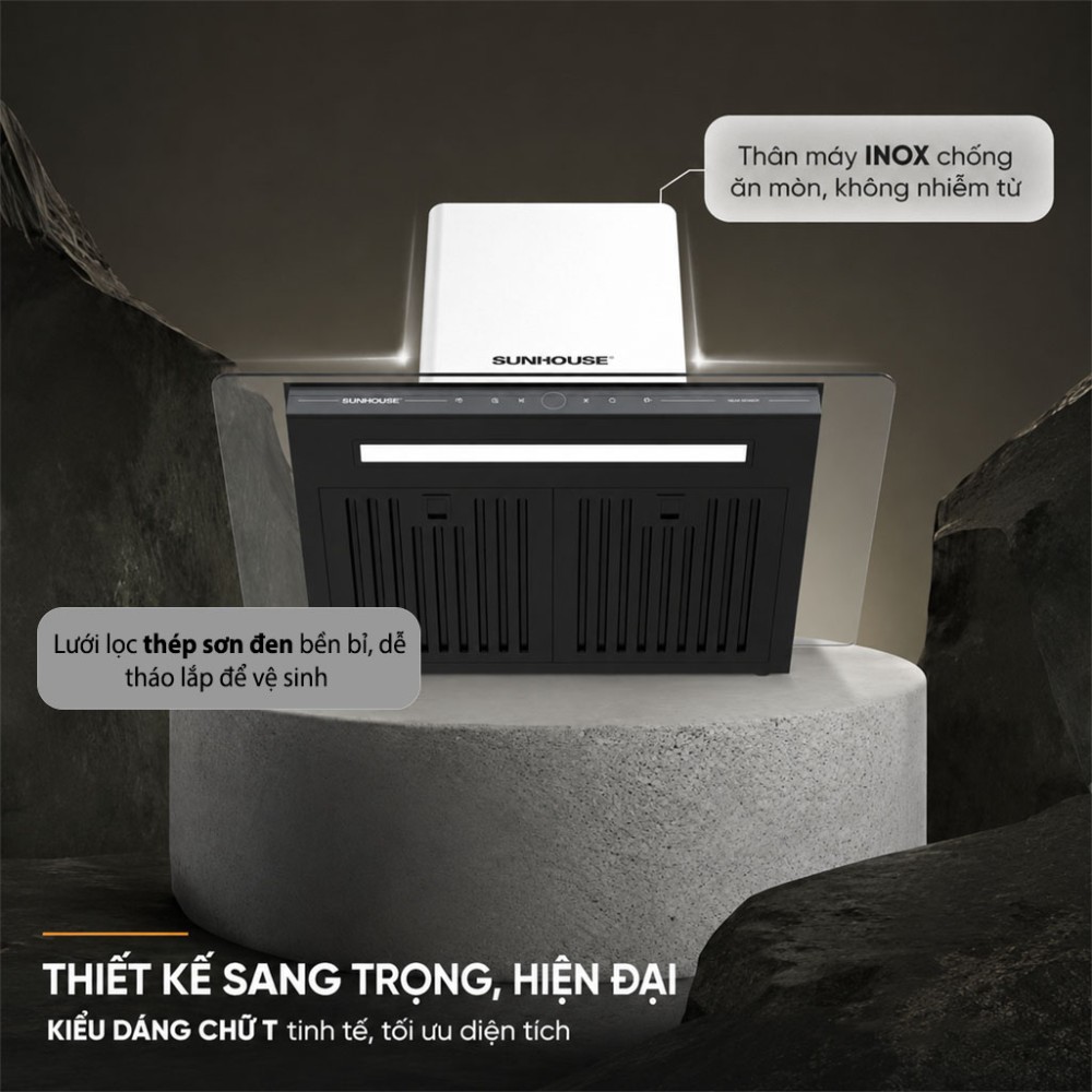Máy hút mùi chữ T Sunhouse SHB72013 - Hàng chính hãng