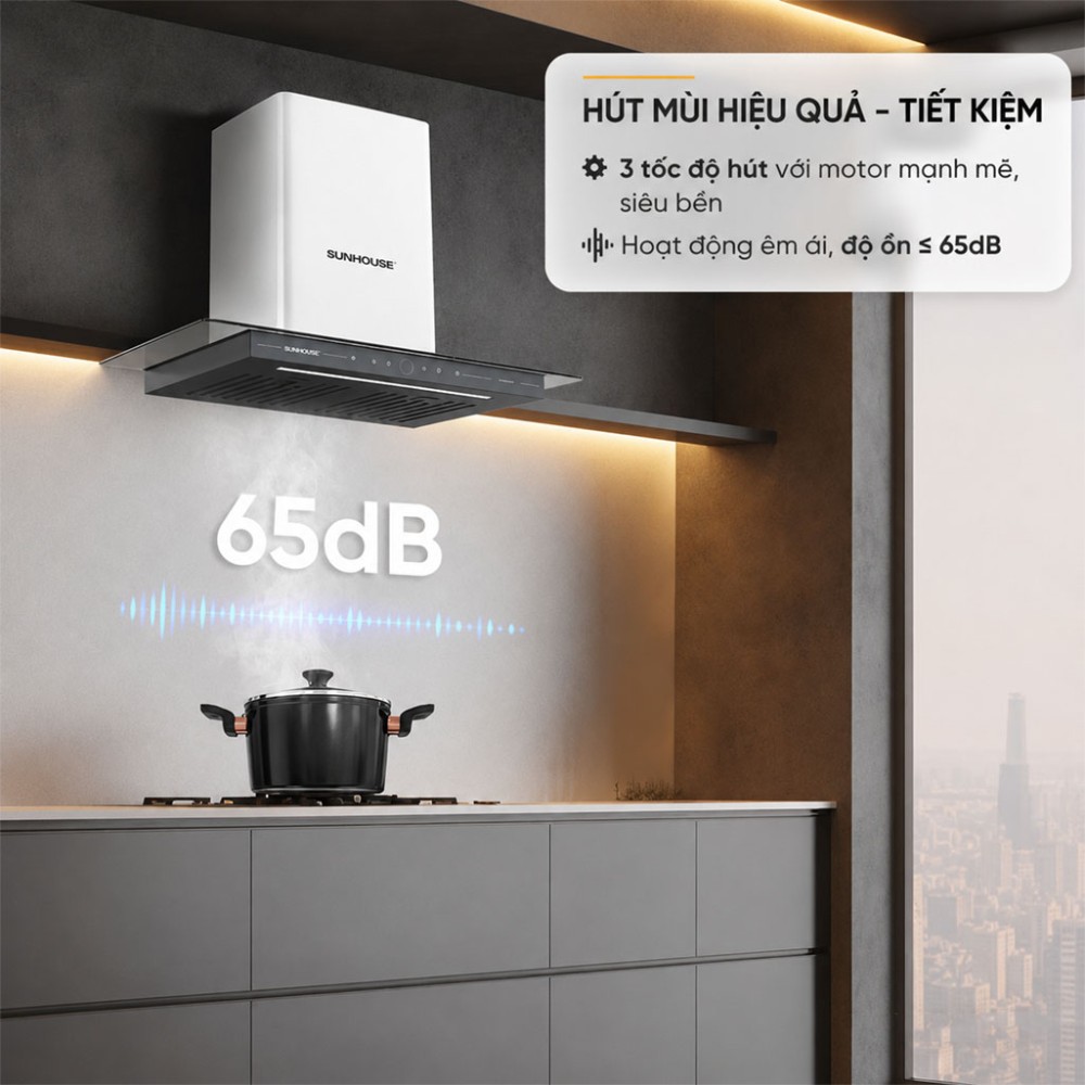 Máy hút mùi chữ T Sunhouse SHB72013 - Hàng chính hãng