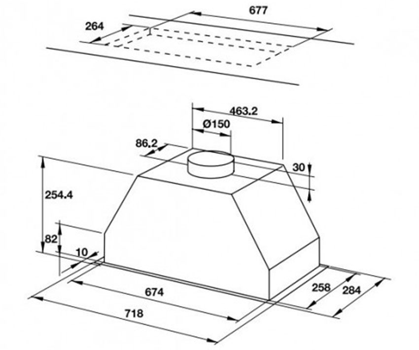 Máy hút mùi cổ điển Hafele HH-BI70A/538.84.007 - Hàng chính hãng