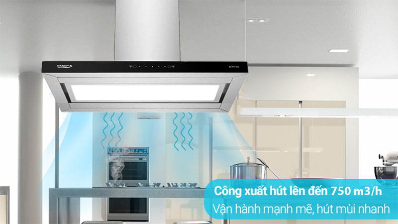 Máy hút mùi đảo Chefs EH-R810E9 - Hàng chính hãng