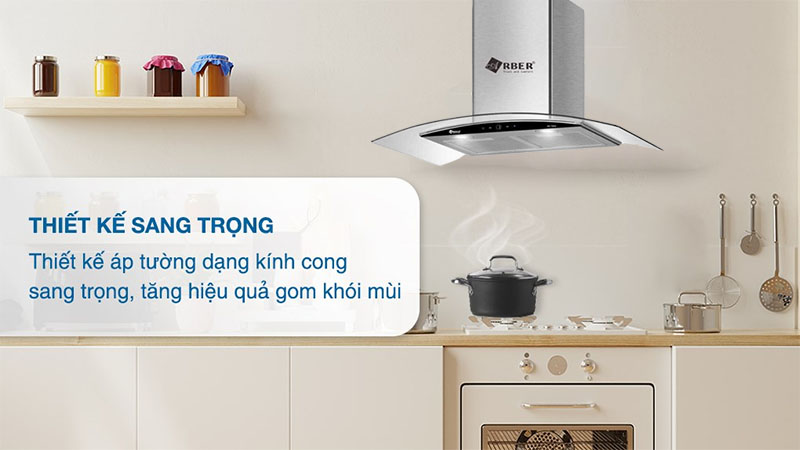 Máy hút mùi tum kính Arber ABTM09 - Hàng chính hãng