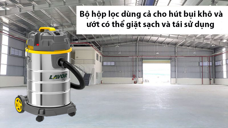 Máy hút thổi bụi khô và ướt Lavor Dozzy 30XS  - Hàng chính hãng