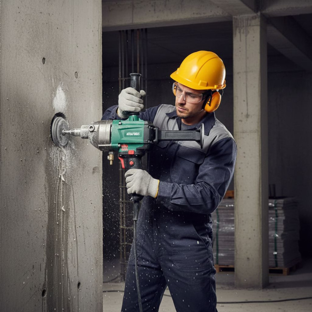 Máy khoan rút lõi bê tông Amaxtools AKRL2300BL  - Hàng chính hãng