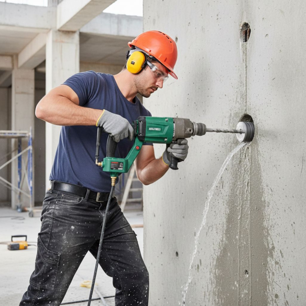 Máy khoan rút lõi bê tông Amaxtools AKRL2300BL  - Hàng chính hãng