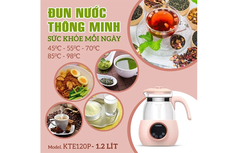 Máy khử trùng, hâm sữa Osaka KTE120P - Hàng chính hãng
