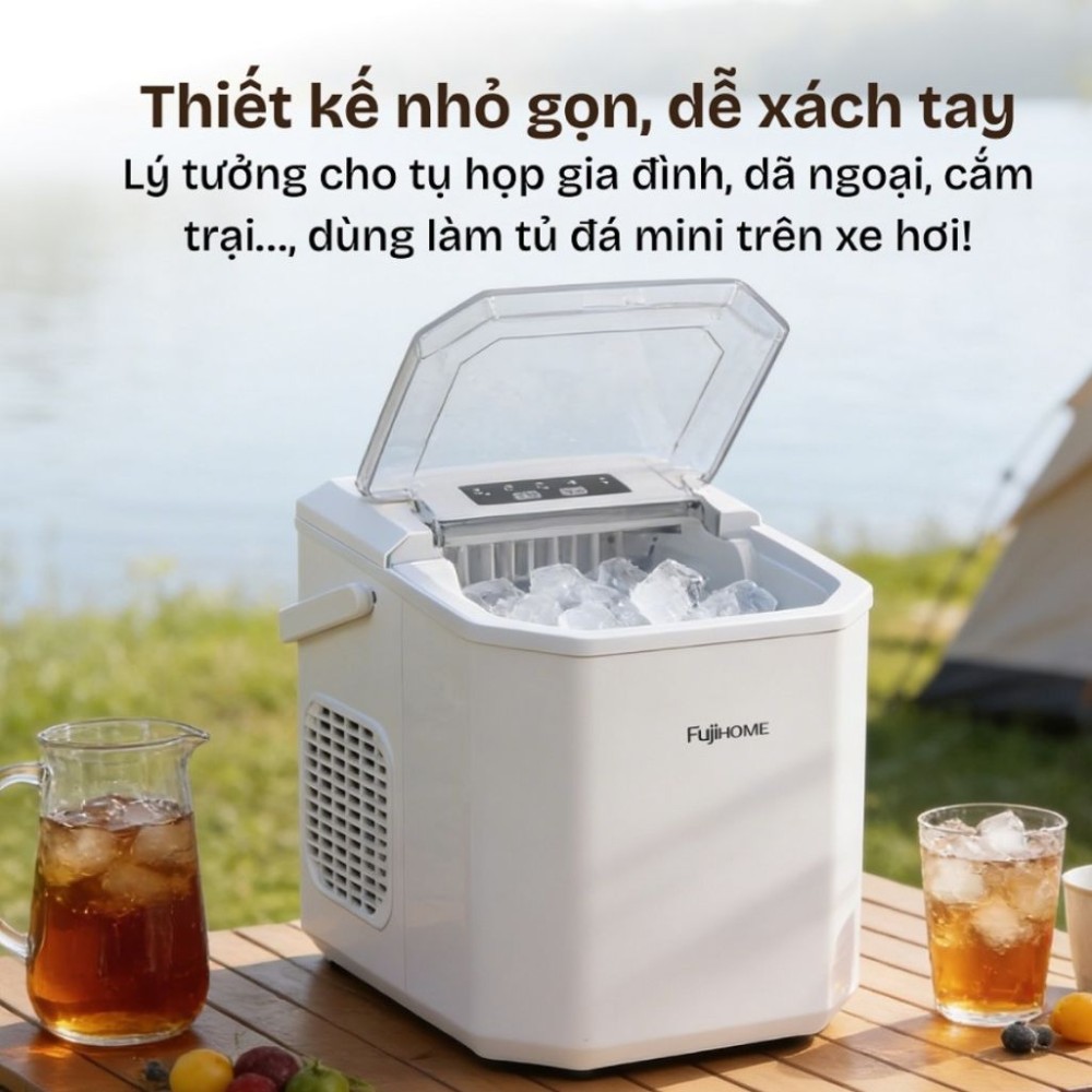 Máy làm đá mini Fujihome IM12N - Hàng chính hãng