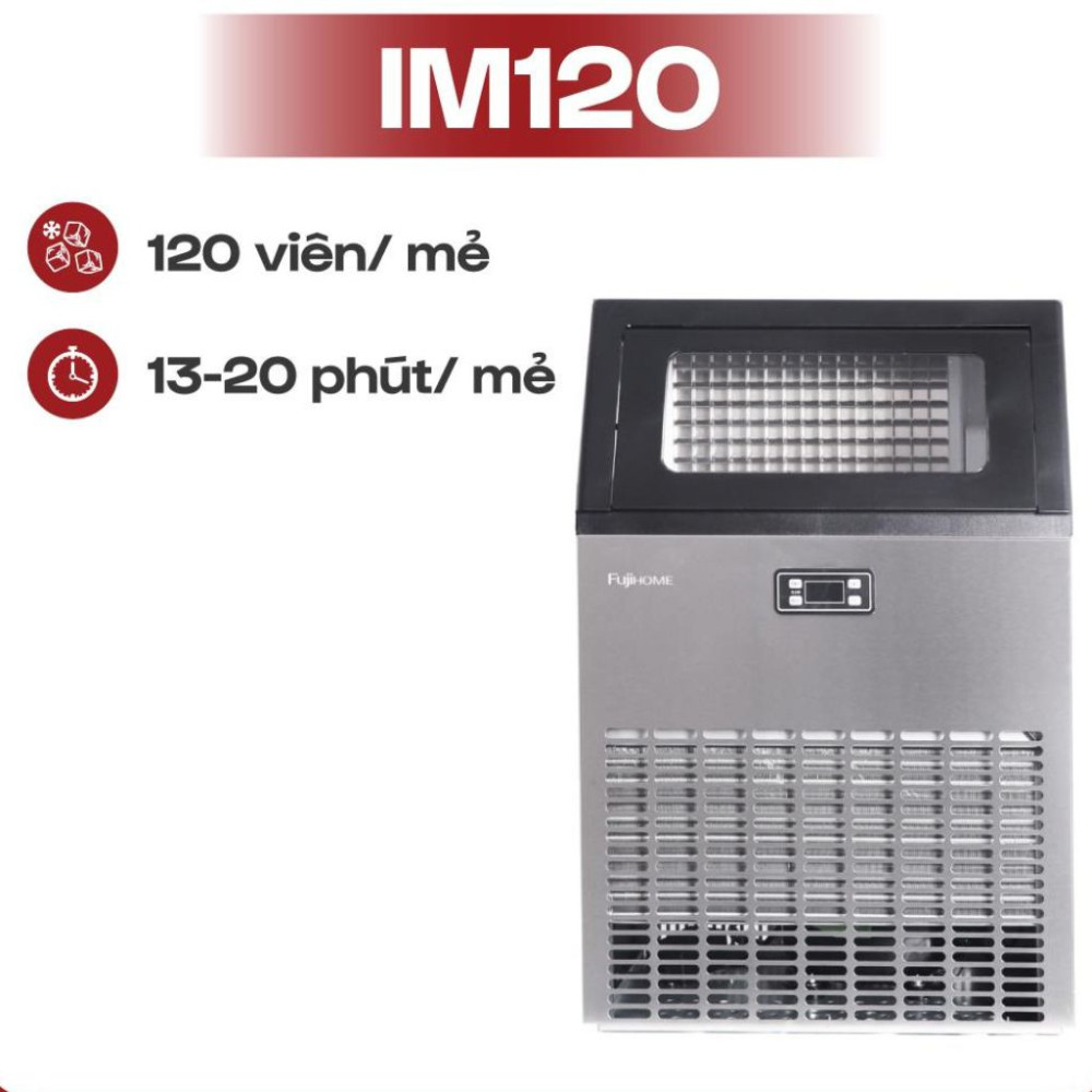 Máy làm đá thương mại tích hợp lọc nước UF Fujihome IM120 - Hàng chính hãng