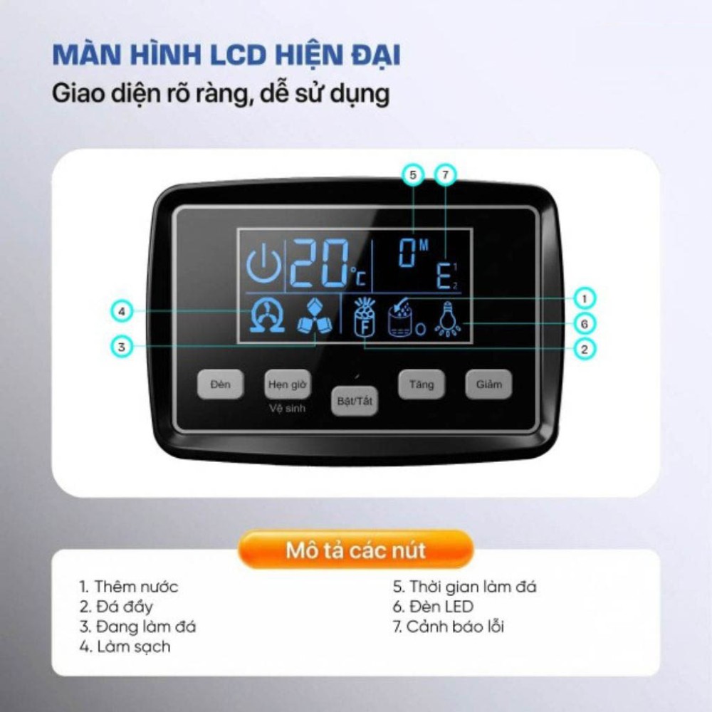 Máy làm đá viên Fujihome IM30 - Hàng chính hãng