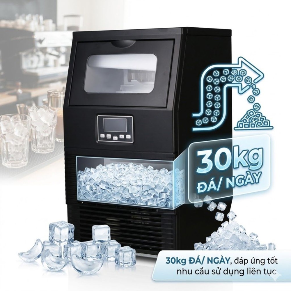 Máy làm đá viên Fujihome IM30 - Hàng chính hãng