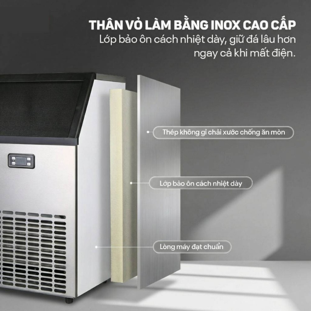 Máy làm đá viên công nghiệp Fujihome IM65 - Hàng chính hãng