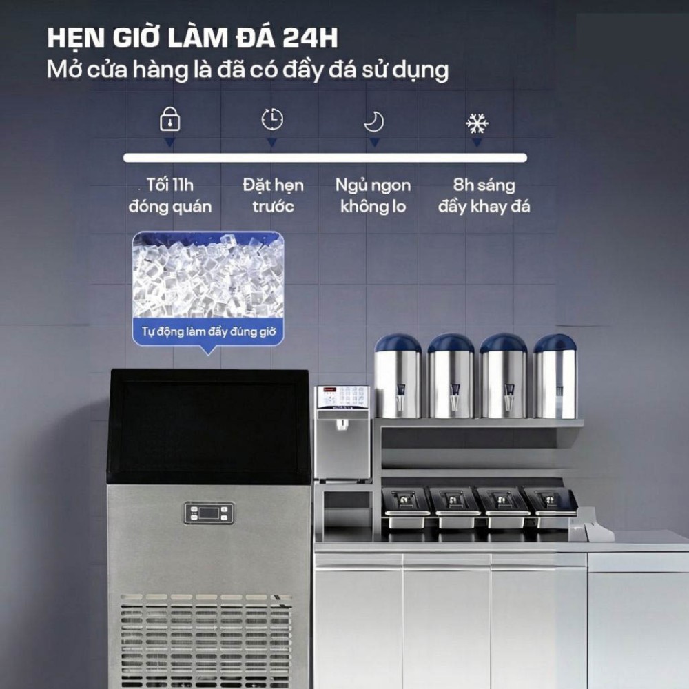 Máy làm đá viên công nghiệp Fujihome IM65 - Hàng chính hãng