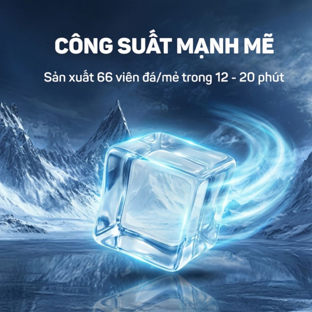 Máy làm đá viên công nghiệp Fujihome IM65 - Hàng chính hãng