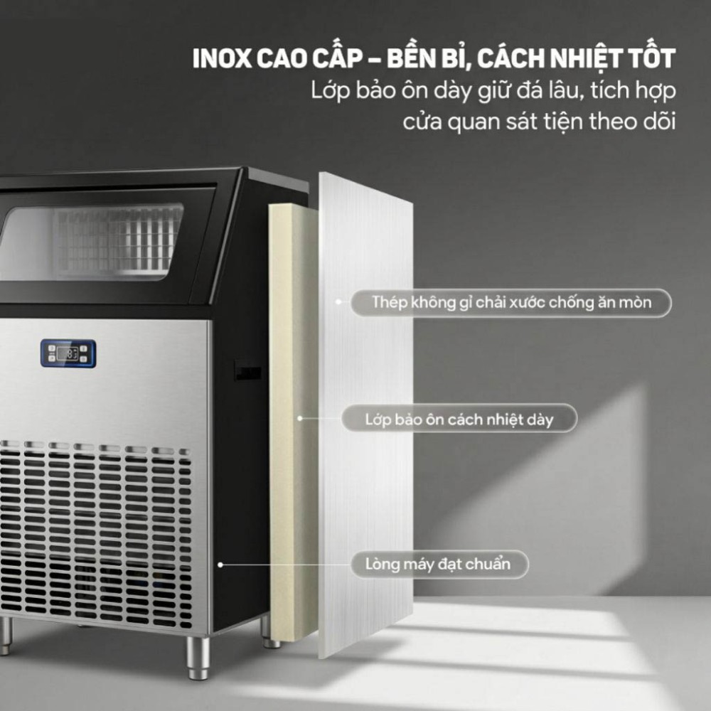 Máy làm đá viên công nghiệp Fujihome IM90 - Hàng chính hãng