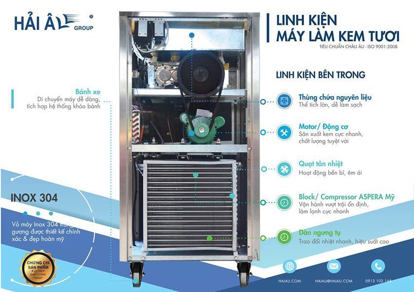 Máy làm kem Hải Âu HAK 525 - Hàng chính hãng