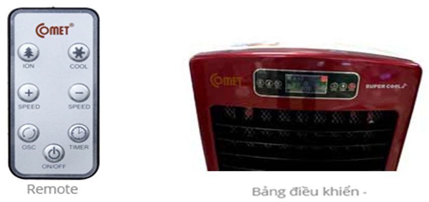 Máy làm mát không khí Comet CM8836R - Hàng chính hãng