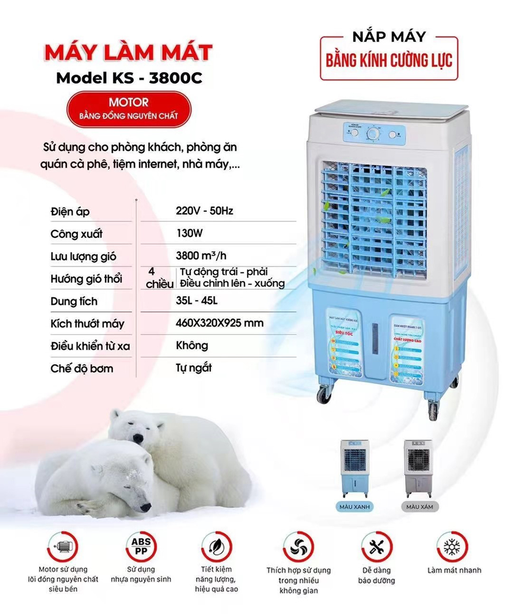 Máy làm mát không khí Ladomax K-S3800C - Hàng chính hãng