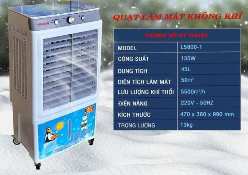 Máy làm mát không khí Rising L5800-1 - Hàng chính hãng