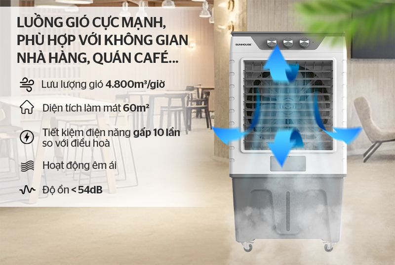 Máy làm mát không khí Sunhouse SHD7777 - Hàng chính hãng