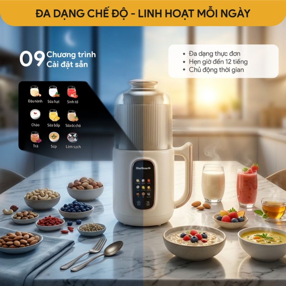Máy làm sữa hạt đa năng Bluestone SMB-7327 - Hàng chính hãng