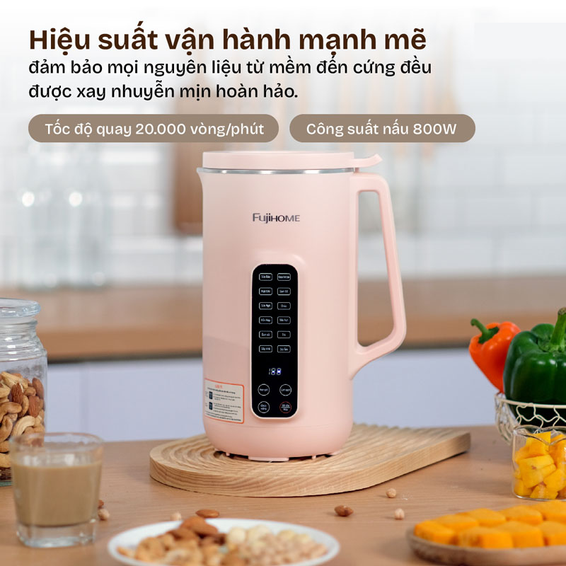 Máy làm sữa hạt Fujihome SM1612 - Hàng chính hãng