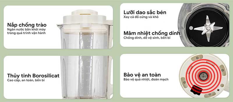 Máy làm sữa hạt đa năng Seka E300 - Hàng chính hãng