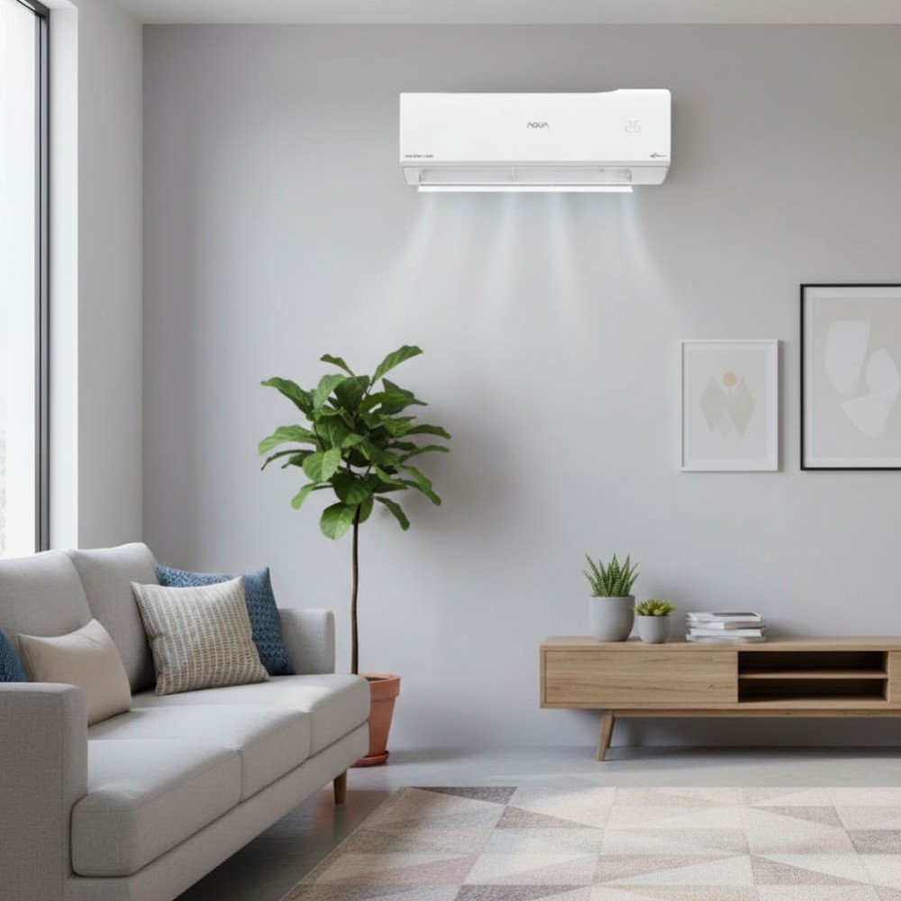 Máy lạnh Aqua inverter 1.5 HP AQA-RUV13RB5 - Hàng chính hãng