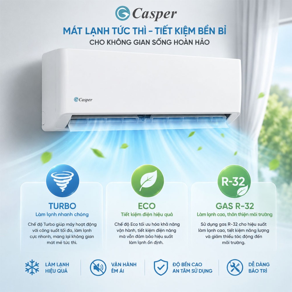 Máy lạnh Casper 1 HP SC-09FB36A - Hàng chính hãng