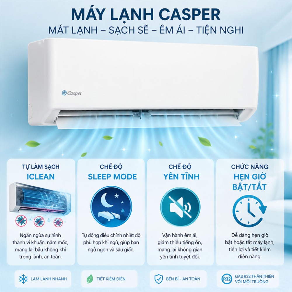 Máy lạnh Casper 1 HP SC-09FB36A - Hàng chính hãng