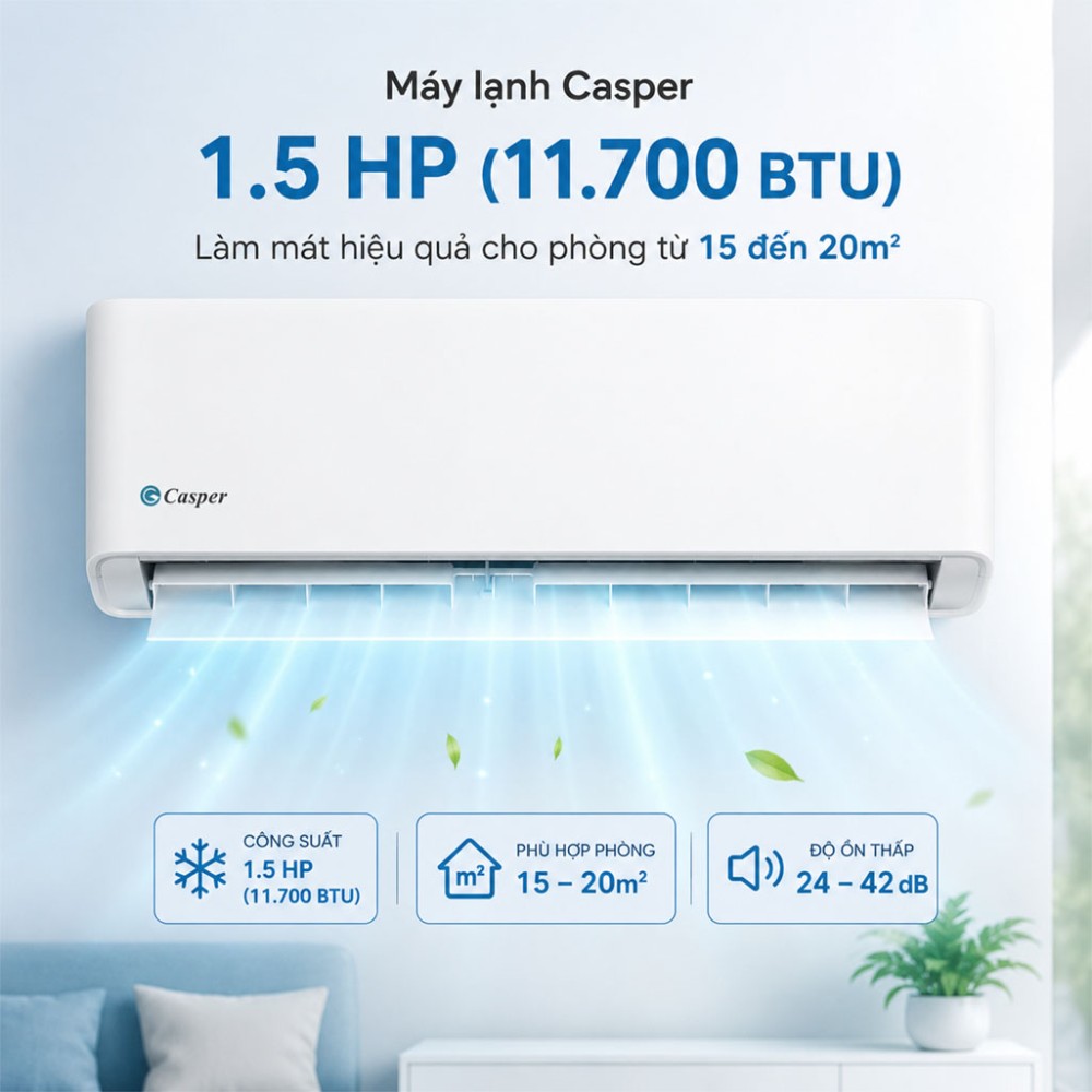 Máy lạnh Casper 1.5 HP SC-12FB36A - Hàng chính hãng