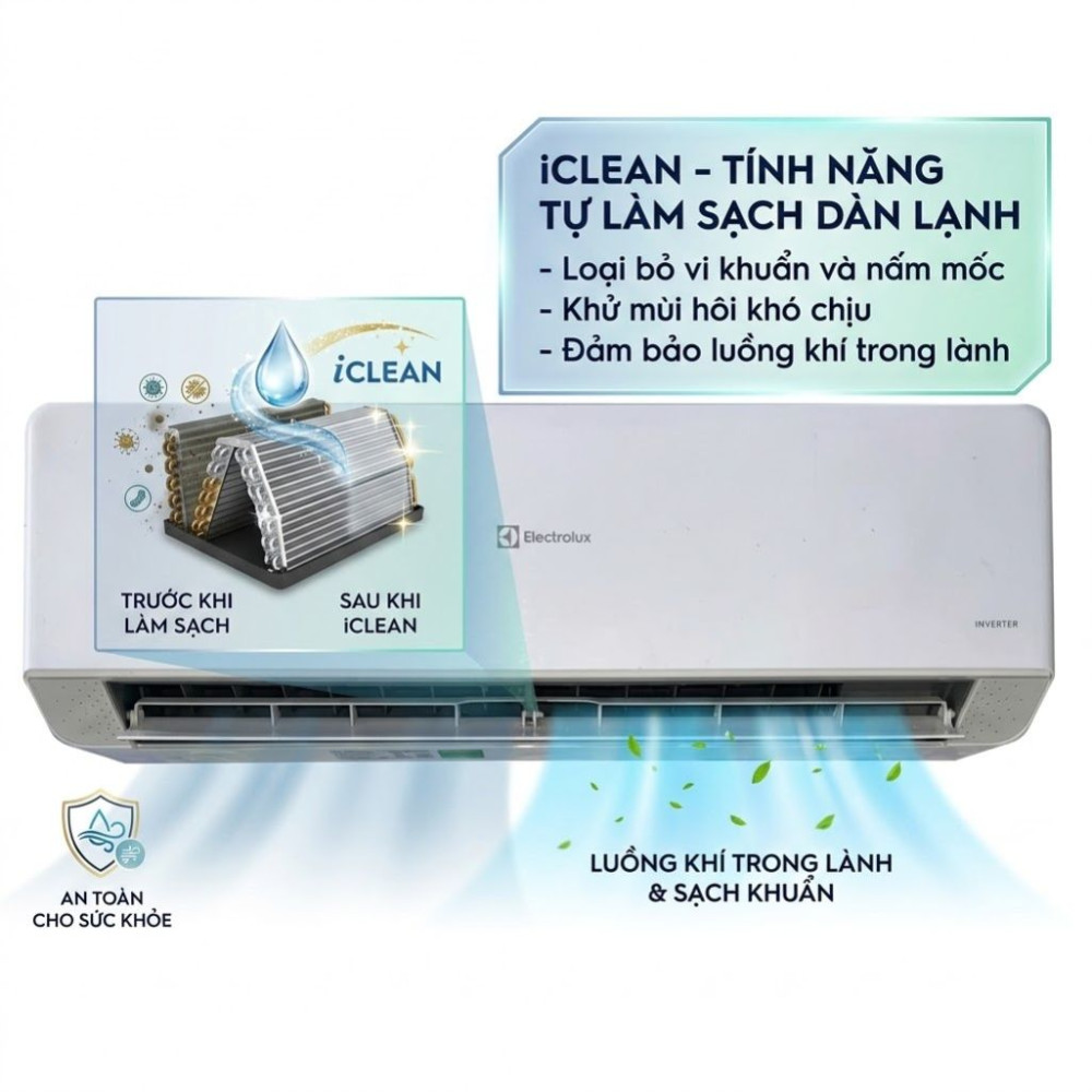 Điều hòa 1 chiều Electrolux Inverter ESV12C6CF - Hàng chính hãng