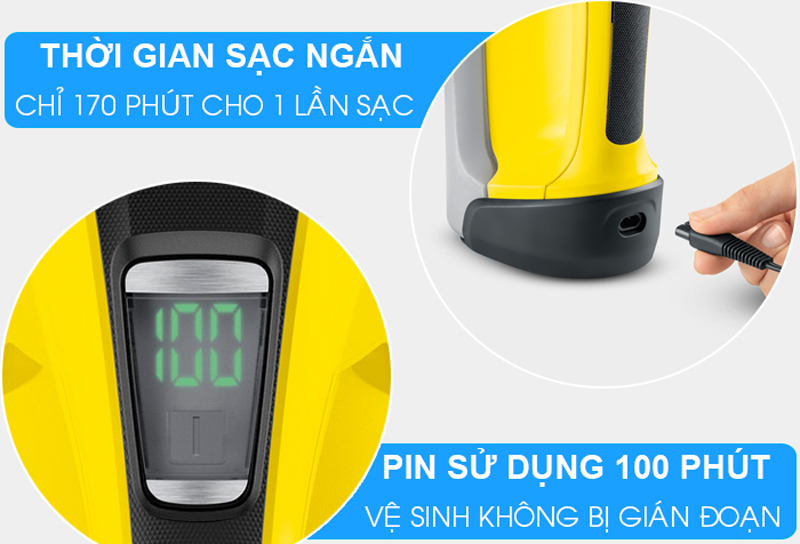 Máy lau kính dùng pin Karcher WV6 PLUS - Hàng chính hãng