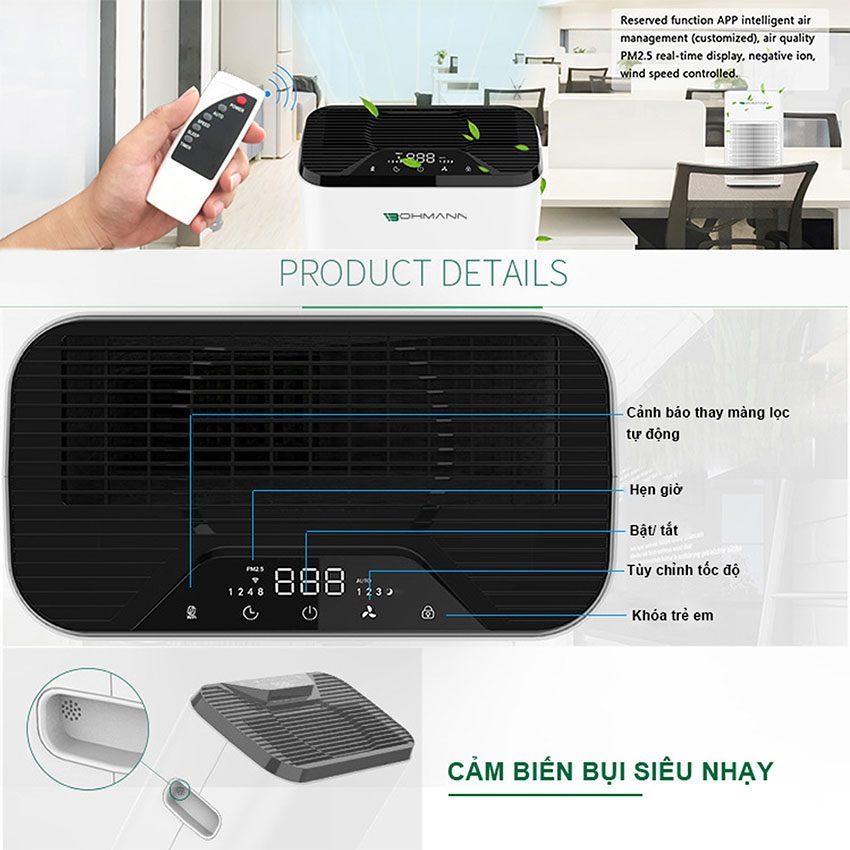 Máy lọc không khí Bohmann B4.01 - Hàng chính hãng
