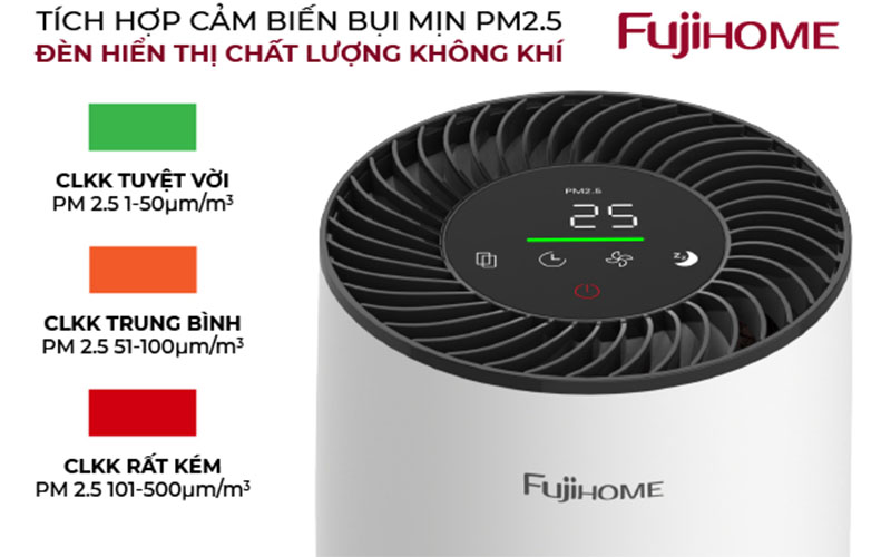 Máy lọc không khí Fujihome AP12 - Hàng chính hãng