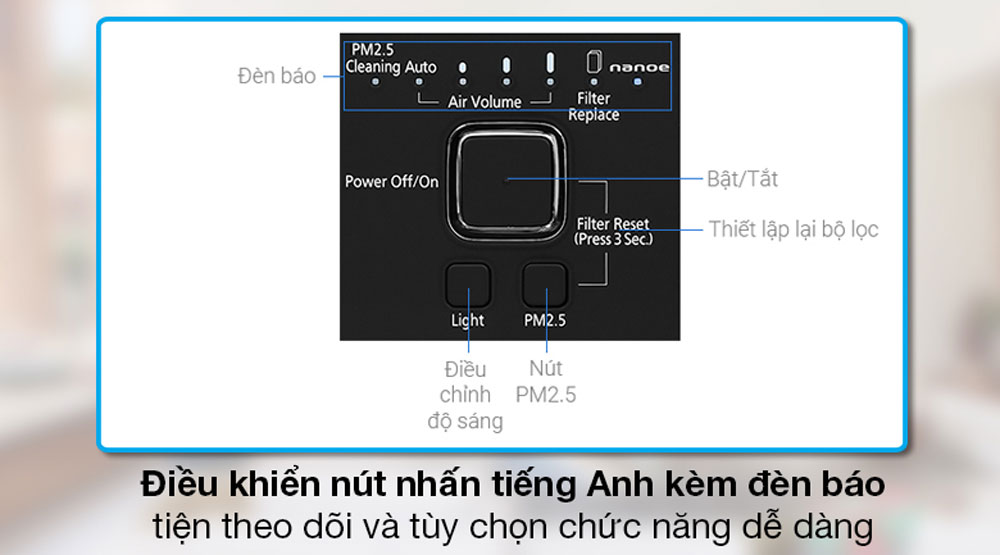 Máy lọc không khí Panasonic F-PXT50A - Hàng chính hãng
