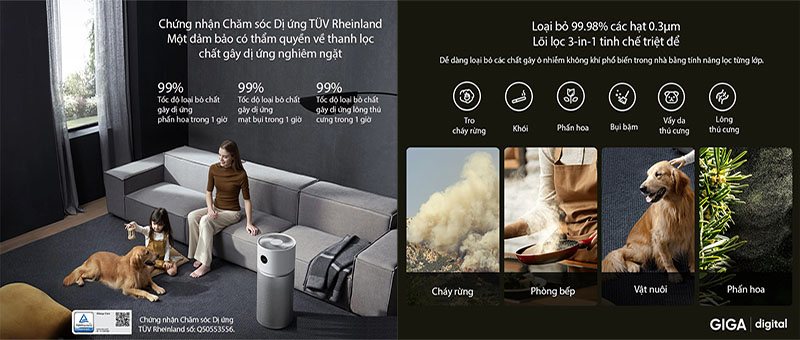 Máy lọc không khí khử trùng Xiaomi Smart Air Purifier Elite BHR6359EU - Hàng chính hãng