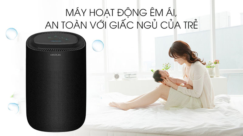 Máy lọc không khí và hút ẩm Cecotec BigDry 2500 PureLight (Màu đen) - Hàng chính hãng