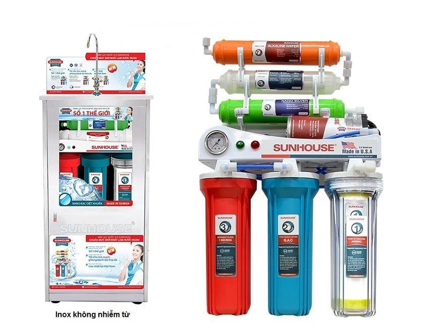 Máy lọc nước 7 lõi R.O Sunhouse SHR-8807 - Hàng chính hãng
