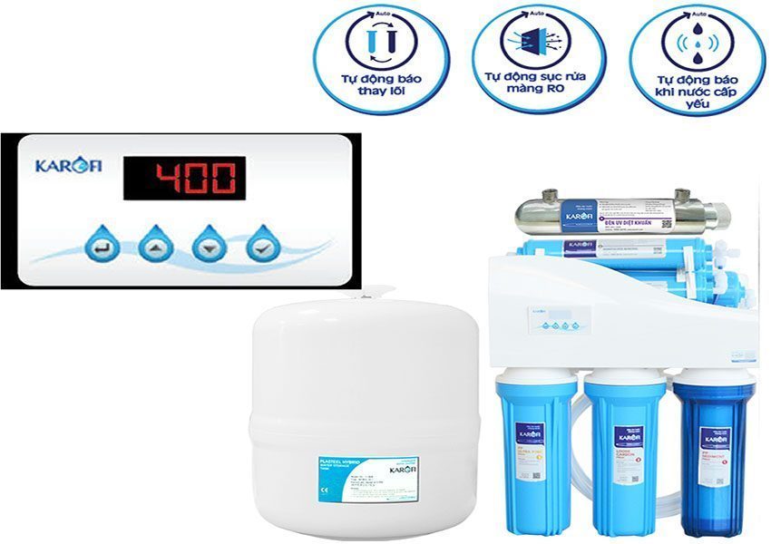 Máy lọc nước 9 lõi lọc Alkaline Karofi K9I-1A - Hàng chính hãng