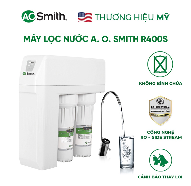 Máy lọc nước A.O.Smith R400S - Hàng chính hãng